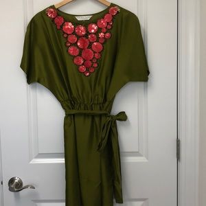 Trina Turk silk sequined dress